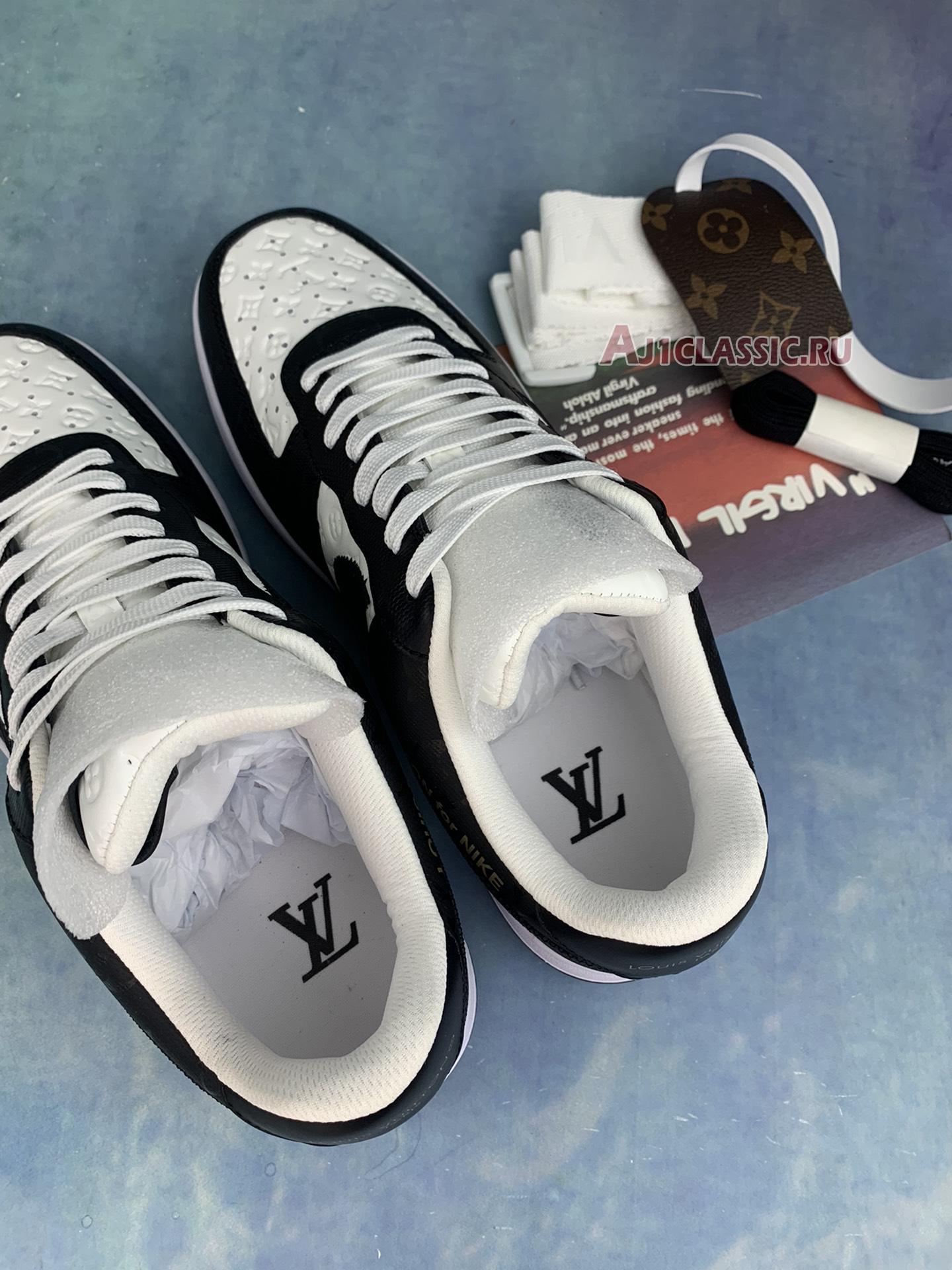 New Louis Vuitton x Nike Air Force 1 Low "Black White" 7108-8-2 Shoes