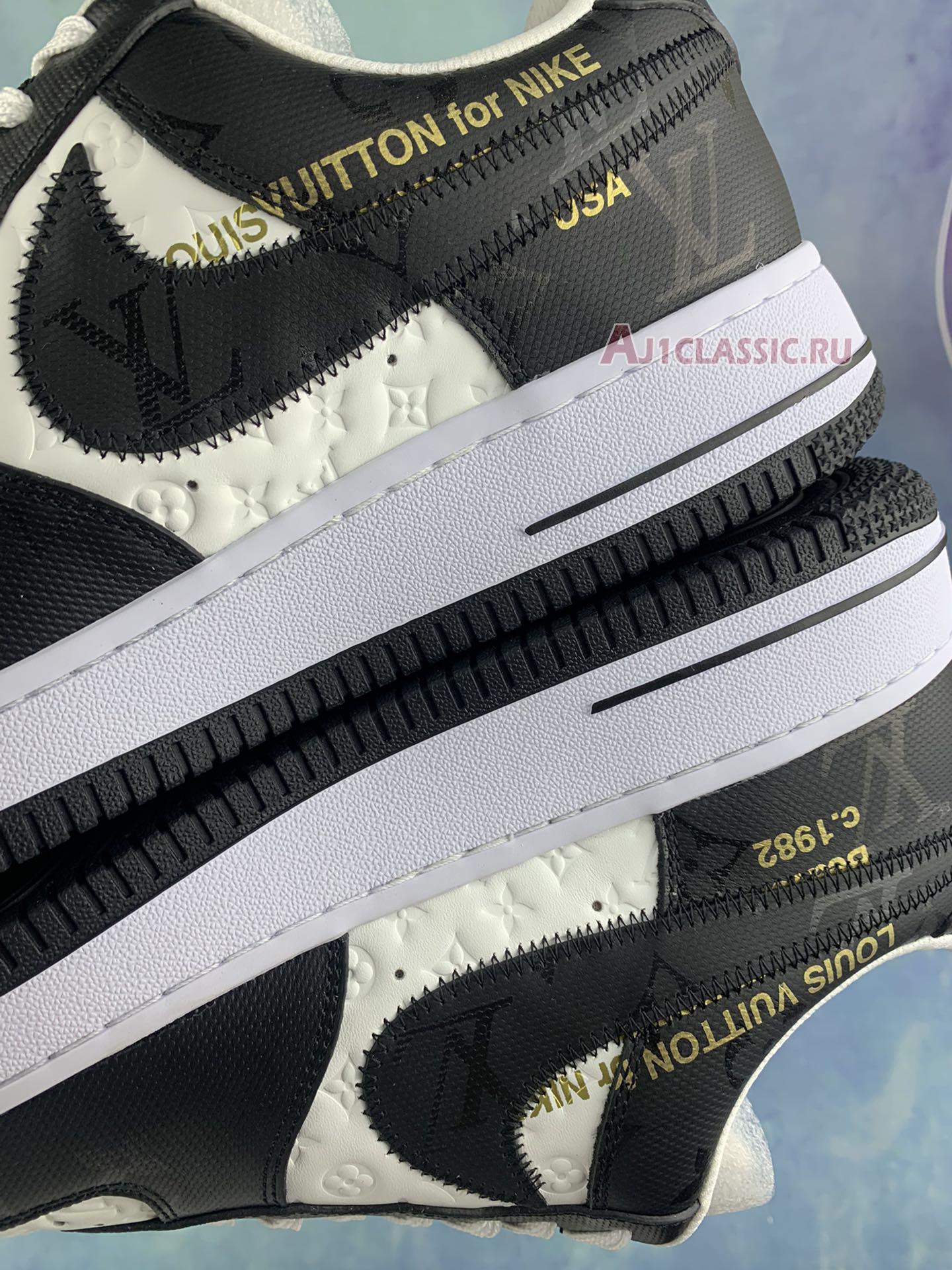 Louis Vuitton x Nike Air Force 1 Low "Black White" 7108-8-2