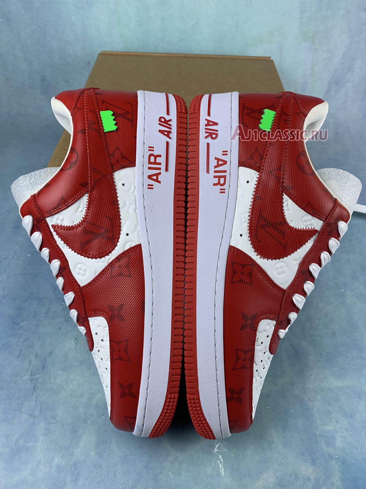 New Louis Vuitton x Nike Air Force 1 Low "White Comet Red" MS0232-2 Shoes