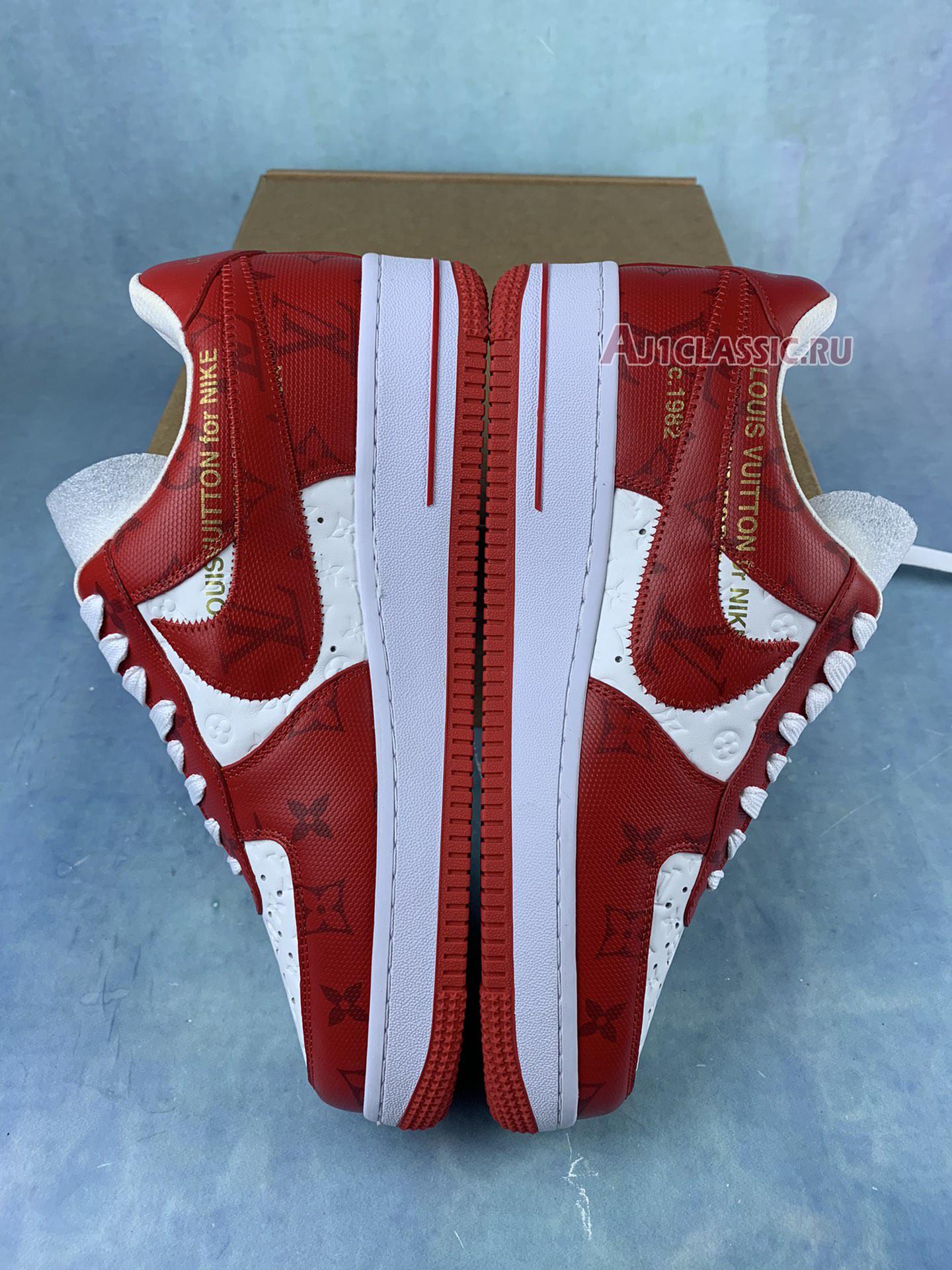 Louis Vuitton x Nike Air Force 1 Low "White Comet Red" MS0232-2