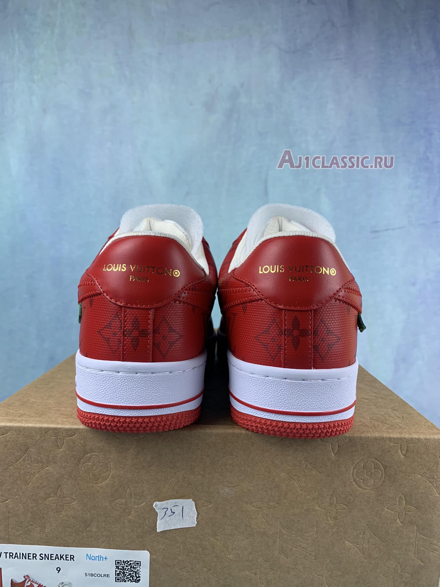 New Louis Vuitton x Nike Air Force 1 Low "White Comet Red" MS0232-2 Shoes