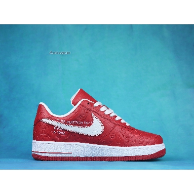 Louis Vuitton x Nike Air Force 1 Low Red NAF1LV-09 Red/White Mens Womens Shoes