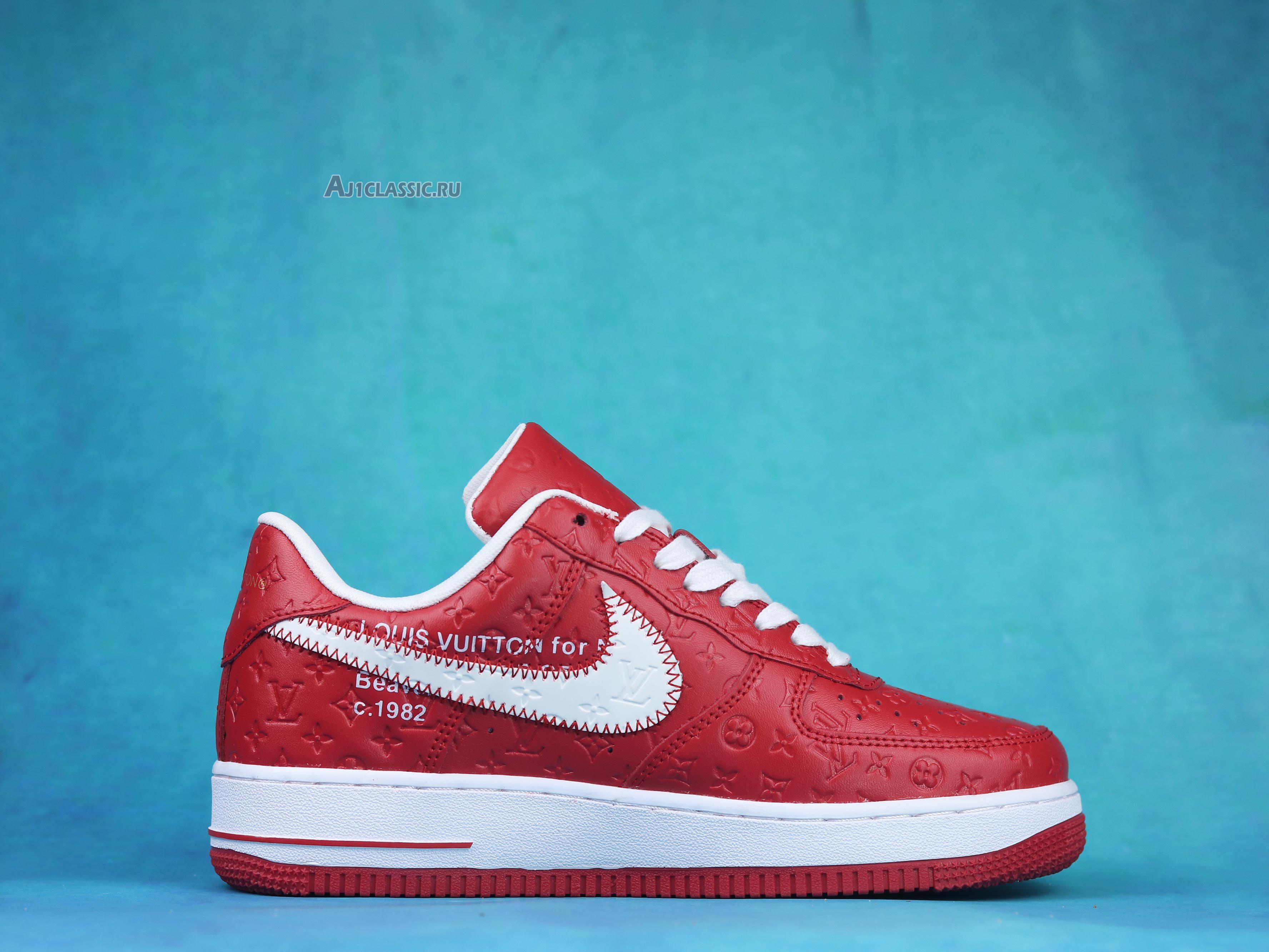 Louis Vuitton x Nike Air Force 1 Low "Red" NAF1LV-09