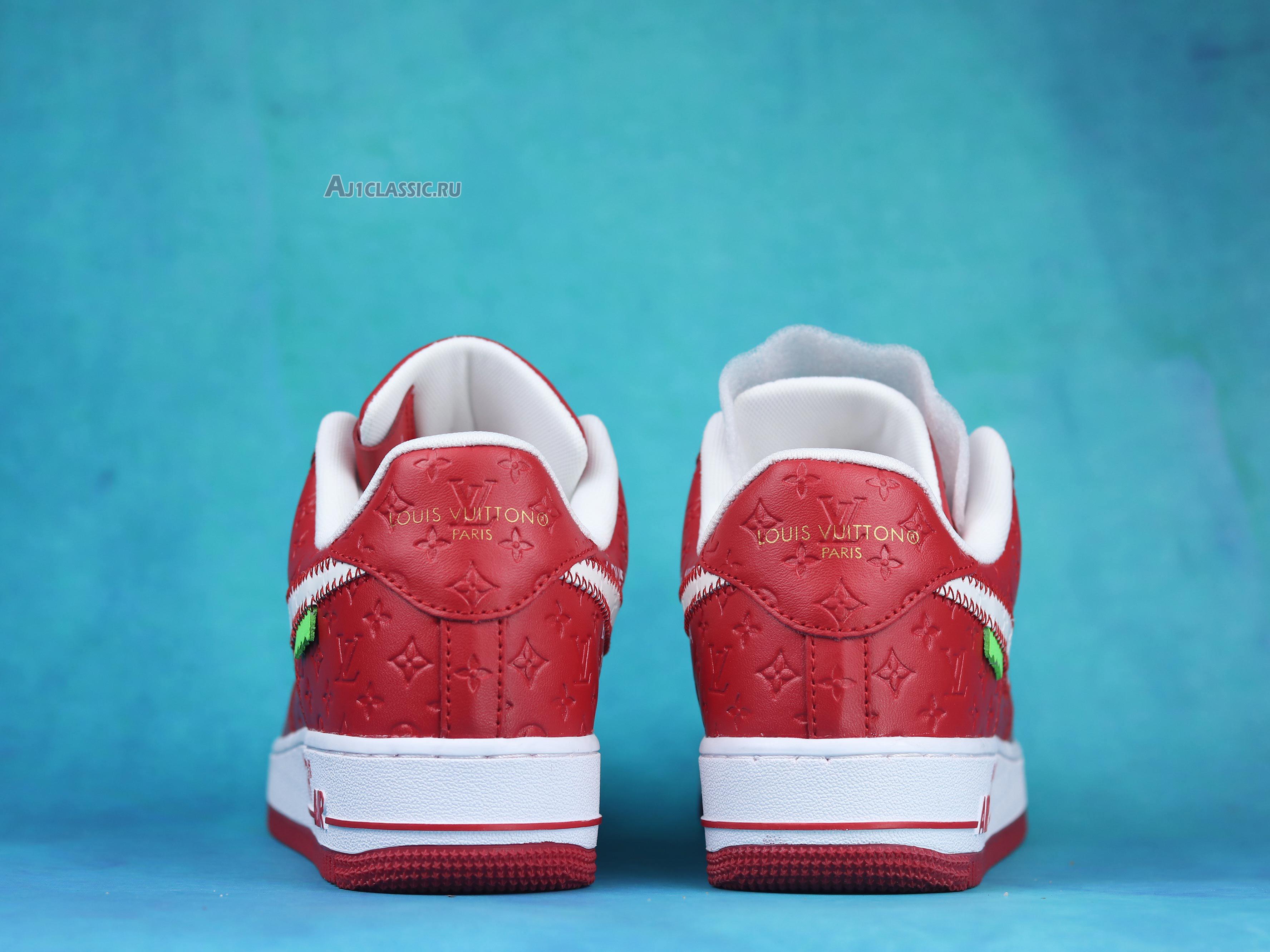 New Louis Vuitton x Nike Air Force 1 Low "Red" NAF1LV-09 Shoes