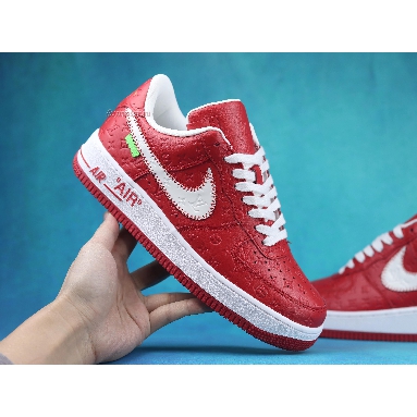 Louis Vuitton x Nike Air Force 1 Low Red NAF1LV-09 Red/White Mens Womens Shoes