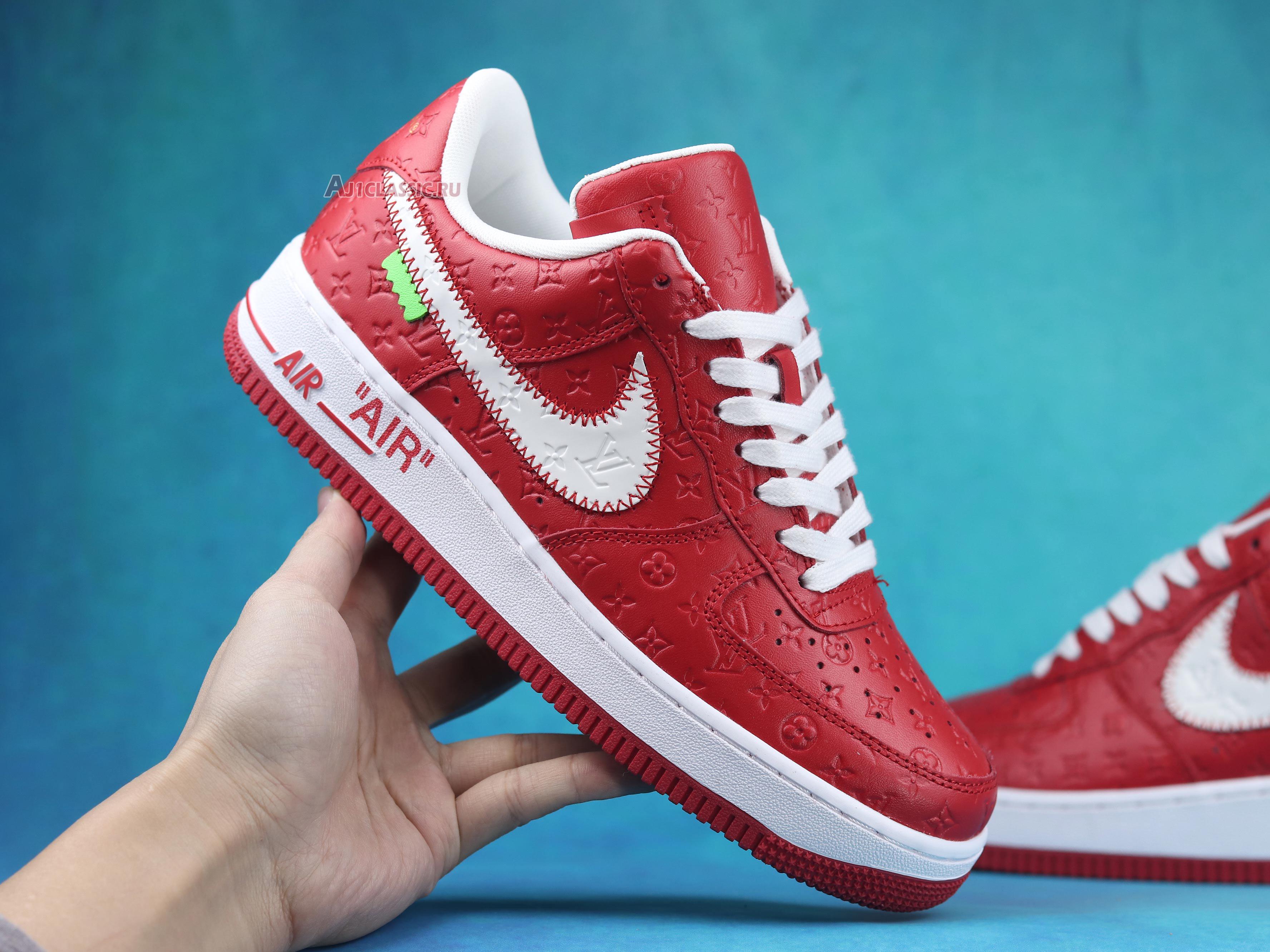 Louis Vuitton x Nike Air Force 1 Low "Red" NAF1LV-09