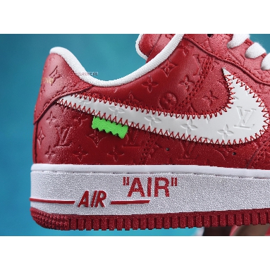 Louis Vuitton x Nike Air Force 1 Low Red NAF1LV-09 Red/White Mens Womens Shoes