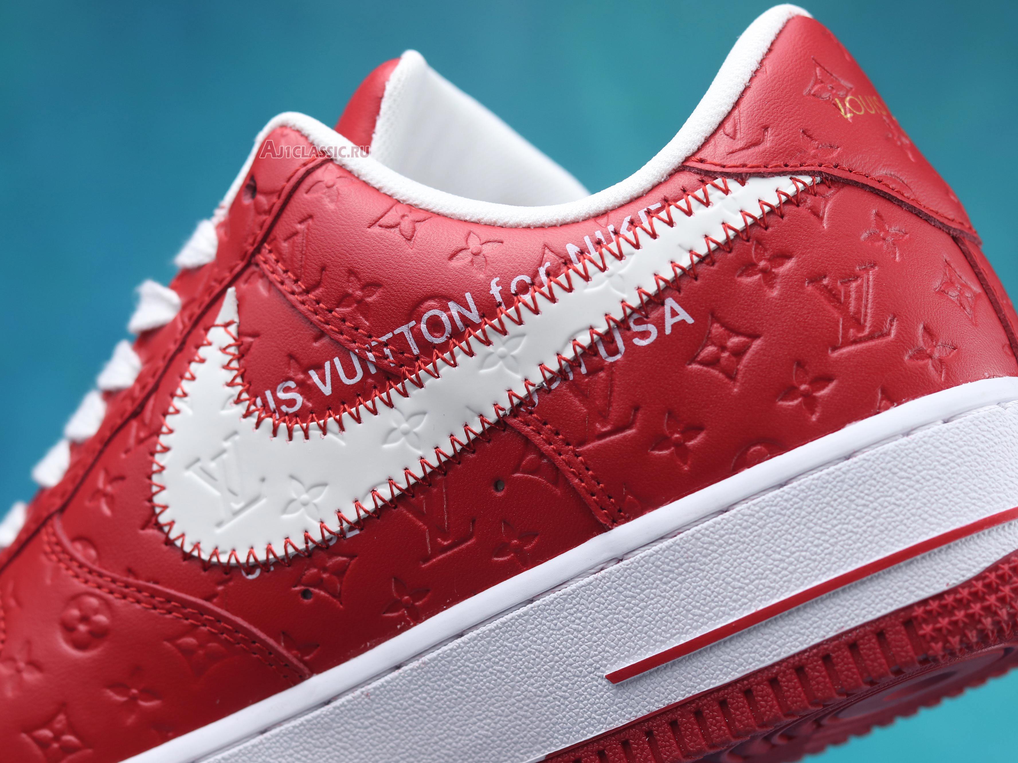 Louis Vuitton x Nike Air Force 1 Low "Red" NAF1LV-09