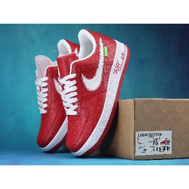 Louis Vuitton x Nike Air Force 1 Low Red NAF1LV-09 Red/White Sneakers