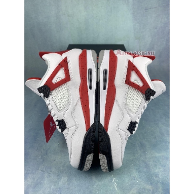 Air Jordan 4 Retro Red Cement DH6927-161 White/Fire Red/Black/Neutral Grey Mens Womens Shoes