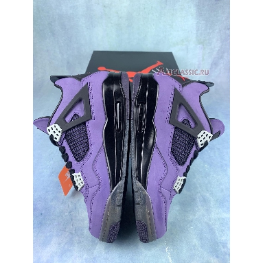 Travis Scott x Air Jordan 4 Retro Purple Suede - Black Midsole AJ4-766296 Purple Dynasty/Varsity Red/Black Mens Womens Shoes