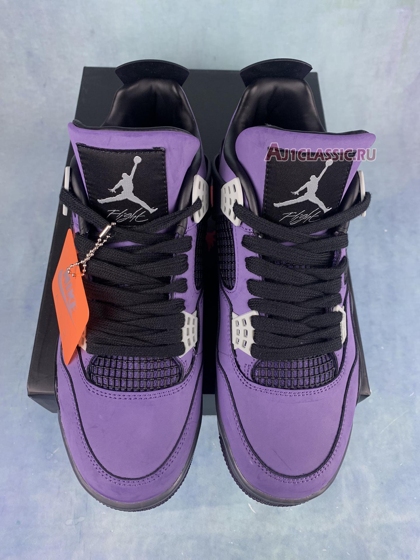 New Travis Scott x Air Jordan 4 Retro "Purple Suede - Black Midsole" AJ4-766296 Shoes