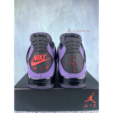 Travis Scott x Air Jordan 4 Retro Purple Suede - Black Midsole AJ4-766296 Purple Dynasty/Varsity Red/Black Mens Womens Shoes