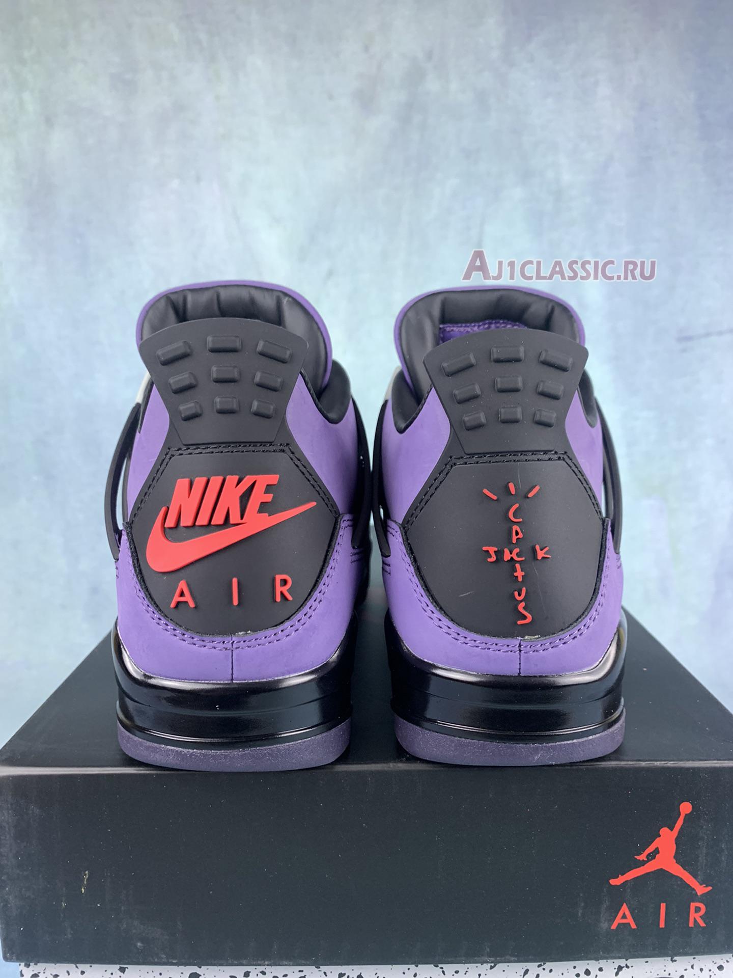 New Travis Scott x Air Jordan 4 Retro "Purple Suede - Black Midsole" AJ4-766296 Shoes