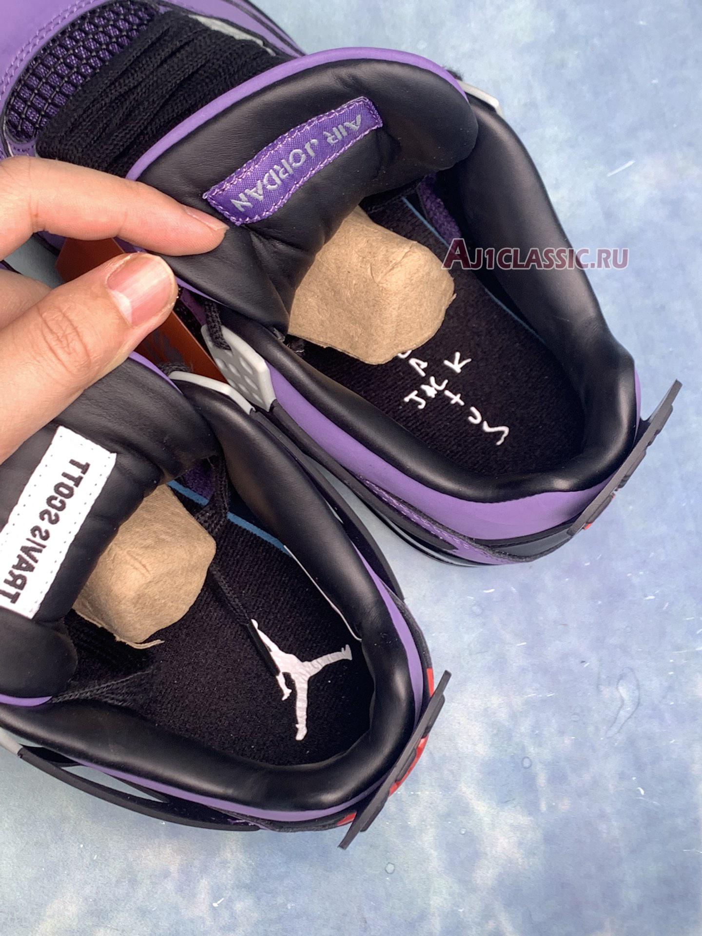 New Travis Scott x Air Jordan 4 Retro "Purple Suede - Black Midsole" AJ4-766296 Shoes