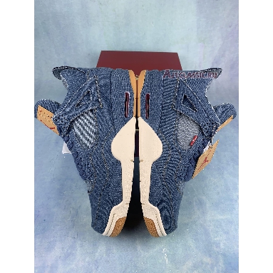 Levis x Air Jordan 4 Retro Denim AO2571-401-2 Denim/Denim-Sail-Game Red Sneakers