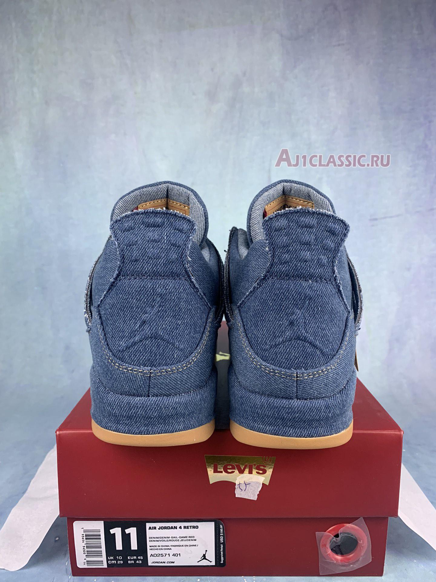 Levis x Air Jordan 4 Retro "Denim" AO2571-401-2