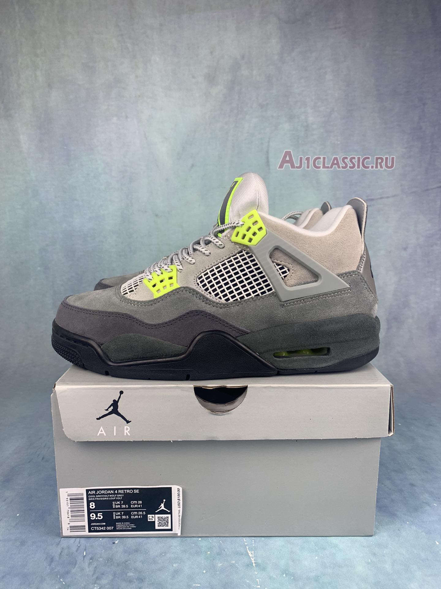 New Air Jordan 4 SE "Neon" CT5342-007-2 Shoes