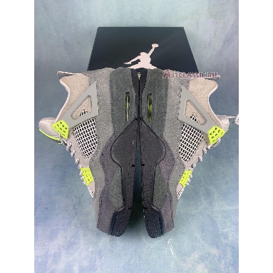 Air Jordan 4 SE Neon CT5342-007-2 Cool Grey/Volt/Wolf Grey/Anthracite Mens Womens Shoes