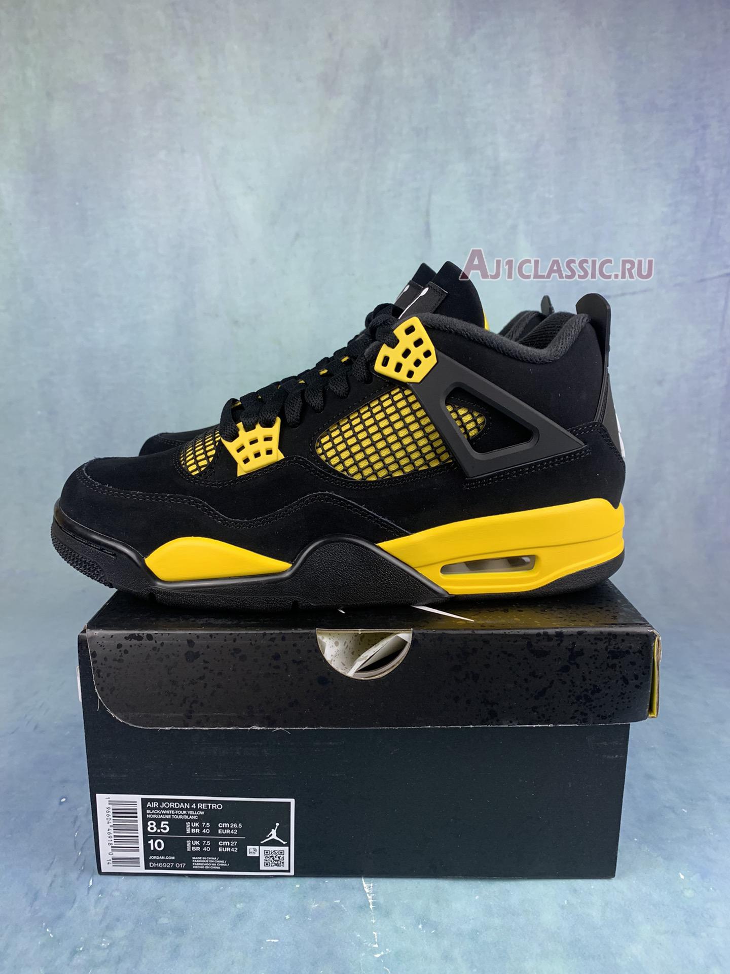 New Air Jordan 4 Retro "Thunder" DH6927-017 Shoes