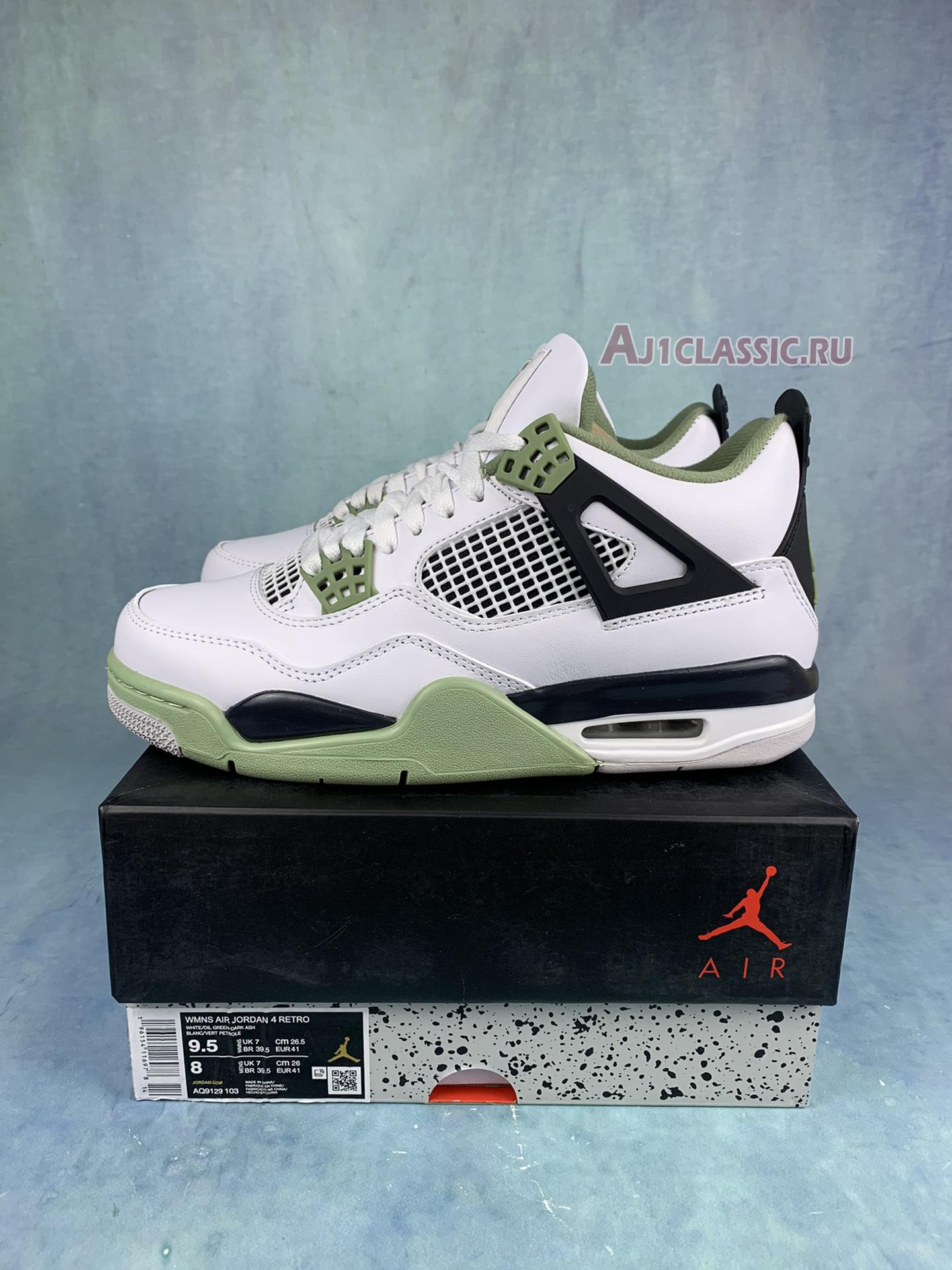 New Air Jordan 4 Retro "Seafoam" AQ9129-103 Shoes