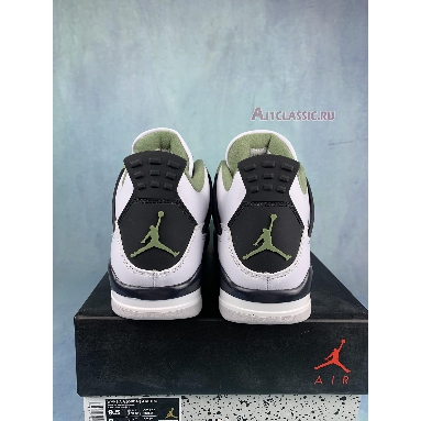 Air Jordan 4 Retro Seafoam AQ9129-103 White/Oil Green/Dark Ash/Neutral Grey Mens Womens Shoes