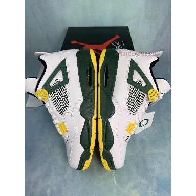 Air Jordan 4 Retro Oregon PE SP12MNJDLS311 White/Noble Green-Black Sneakers