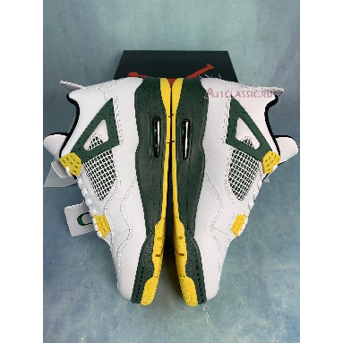 Air Jordan 4 Retro Oregon PE SP12MNJDLS311 White/Noble Green-Black Sneakers