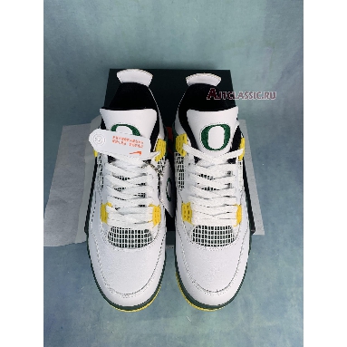 Air Jordan 4 Retro Oregon PE SP12MNJDLS311 White/Noble Green-Black Sneakers