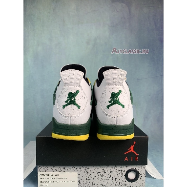 Air Jordan 4 Retro Oregon PE SP12MNJDLS311 White/Noble Green-Black Mens Womens Shoes