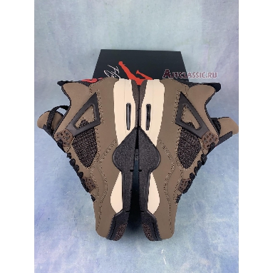 Travis Scott x Air Jordan 4 Dark Mocha AJ4-882335-2 Dark Mocha/Sail-Cool Grey - Verd Mens Womens Shoes