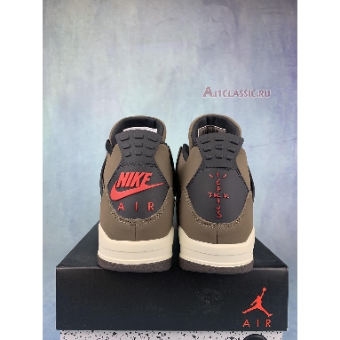 Travis Scott x Air Jordan 4 Dark Mocha AJ4-882335-2 Dark Mocha/Sail-Cool Grey - Verd Mens Womens Shoes