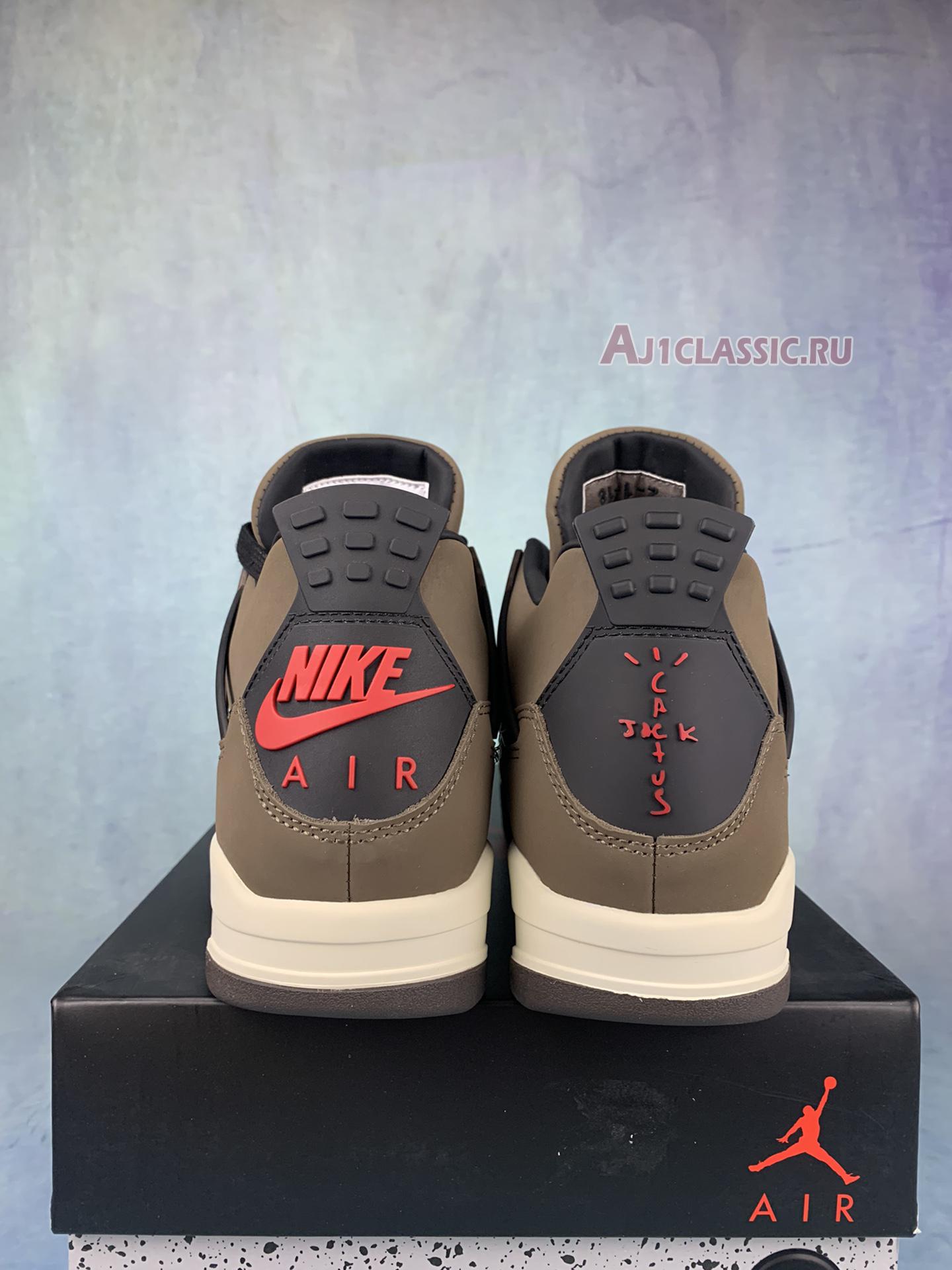 New Travis Scott x Air Jordan 4 "Dark Mocha" AJ4-882335-2 Shoes