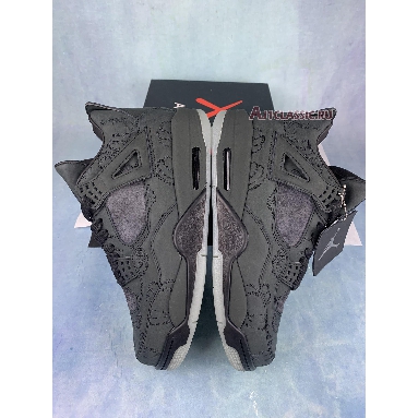 KAWS x Air Jordan 4 Retro Black 930155-001-2 Black/Black-Clear Glow Mens Womens Shoes