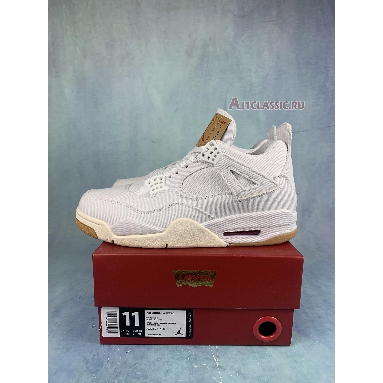 Levis x Air Jordan 4 Retro White Denim AO2571-100-2 White/White-White Sneakers