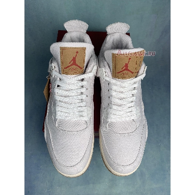 Levis x Air Jordan 4 Retro White Denim AO2571-100-2 White/White-White Sneakers