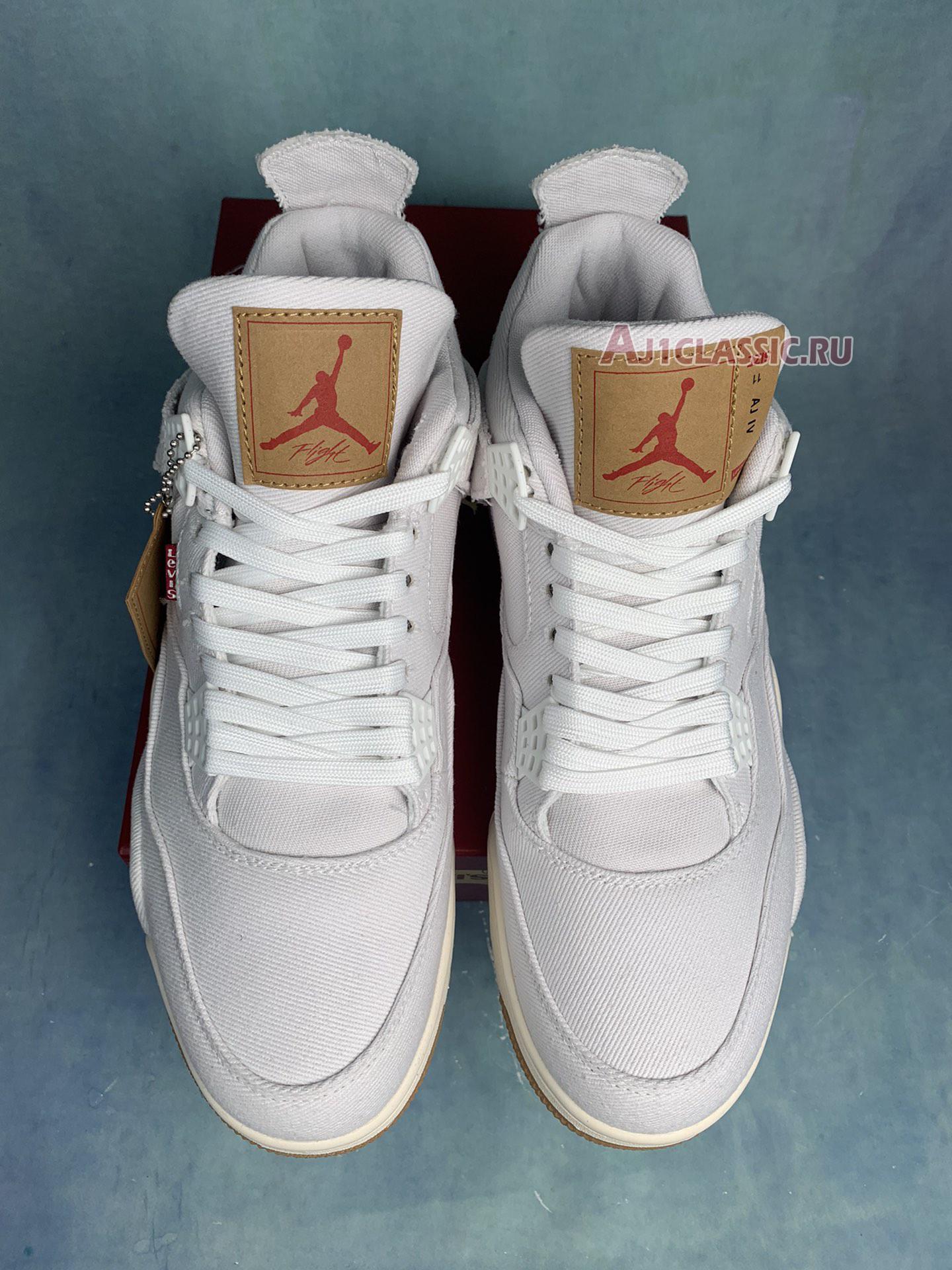 Levis x Air Jordan 4 Retro "White Denim" AO2571-100-2