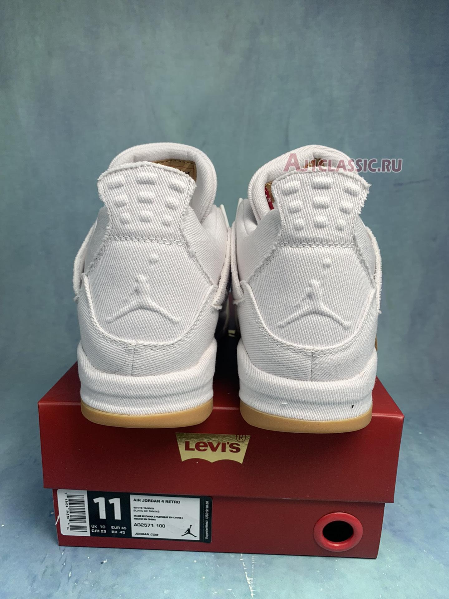 Levis x Air Jordan 4 Retro "White Denim" AO2571-100-2