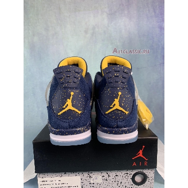 Air Jordan 4 Retro Michigan Wolverines PE AJ4-1036660 College Navy/Amarillo/White Mens Womens Shoes