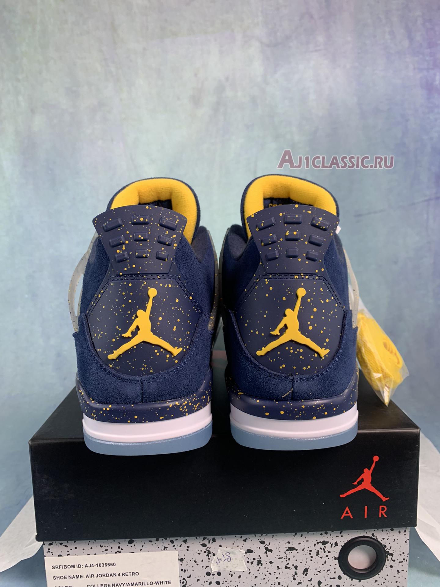 New Air Jordan 4 Retro "Michigan Wolverines" PE AJ4-1036660 Shoes