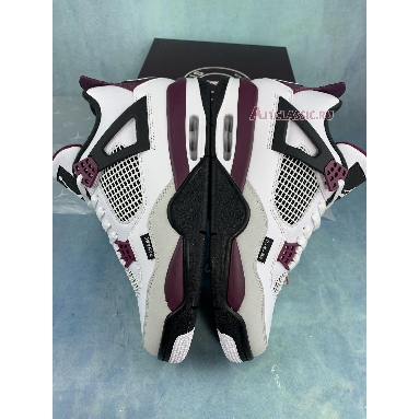 Paris Saint-Germain x Air Jordan 4 Retro Bordeaux CZ5624-100-2 White/Neutral Grey/Black/Bordeaux Mens Womens Shoes