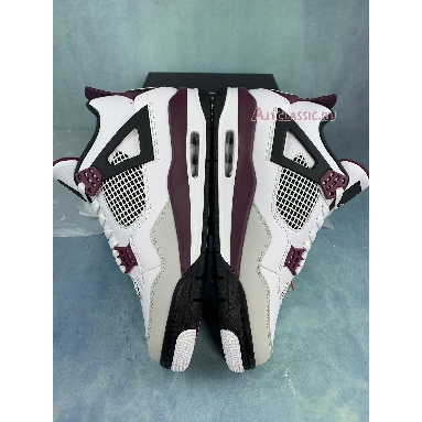 Paris Saint-Germain x Air Jordan 4 Retro Bordeaux CZ5624-100-2 White/Neutral Grey/Black/Bordeaux Mens Womens Shoes