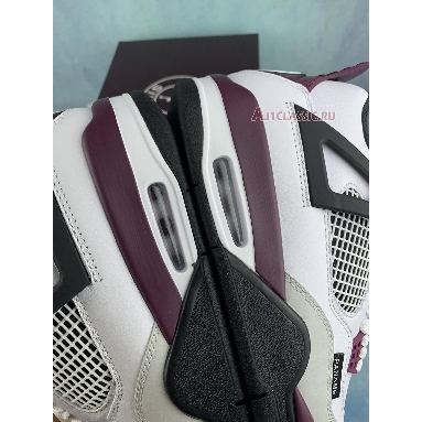 Paris Saint-Germain x Air Jordan 4 Retro Bordeaux CZ5624-100-2 White/Neutral Grey/Black/Bordeaux Mens Womens Shoes