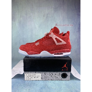 Air Jordan 4 Retro Oklahoma Sooners PE SU18 MNJDLS 731 LN3 Claret Red/White Sneakers