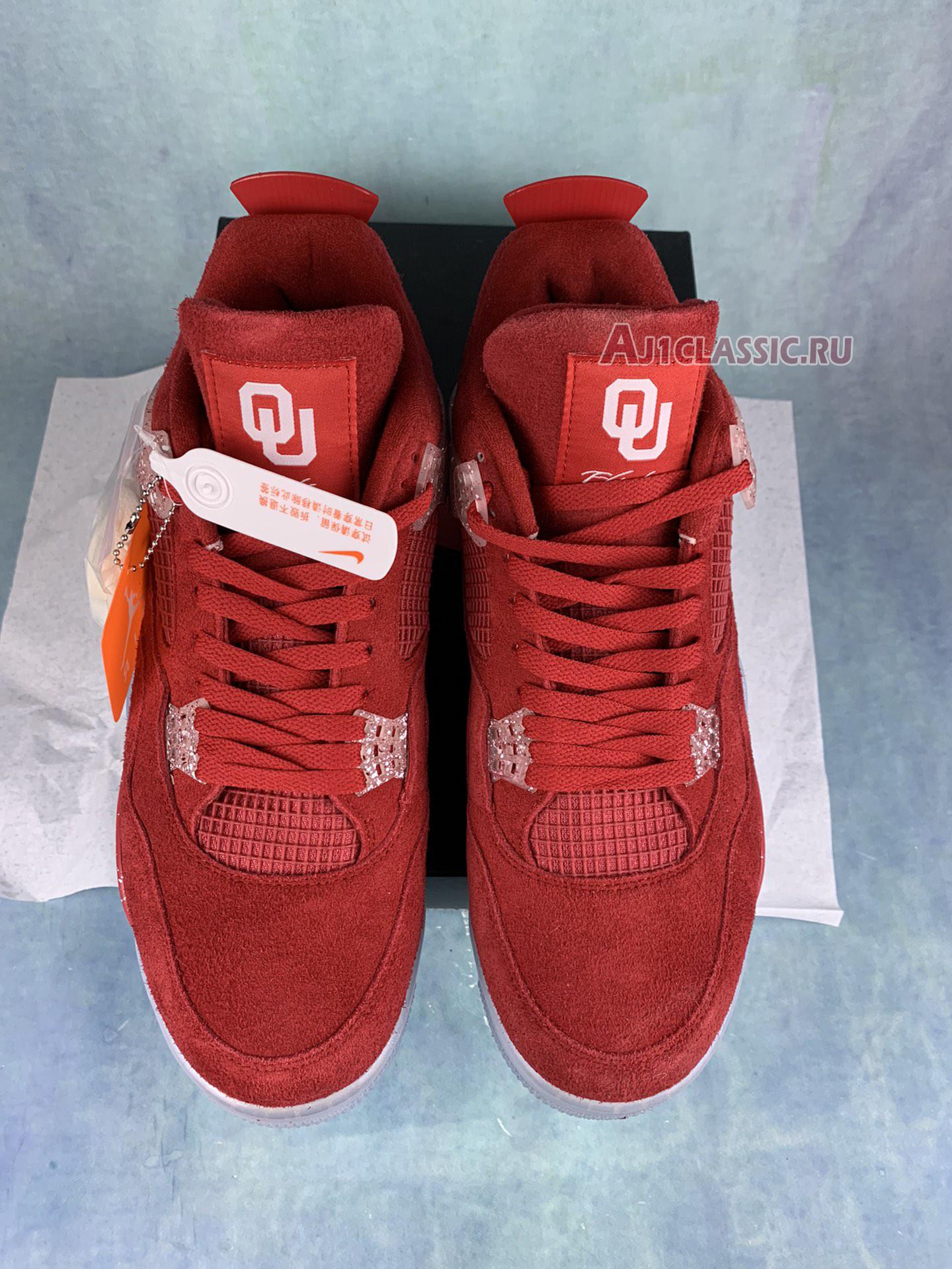 Air Jordan 4 Retro "Oklahoma Sooners" PE SU18 MNJDLS 731 LN3