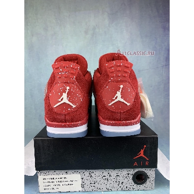 Air Jordan 4 Retro Oklahoma Sooners PE SU18 MNJDLS 731 LN3 Claret Red/White Mens Womens Shoes