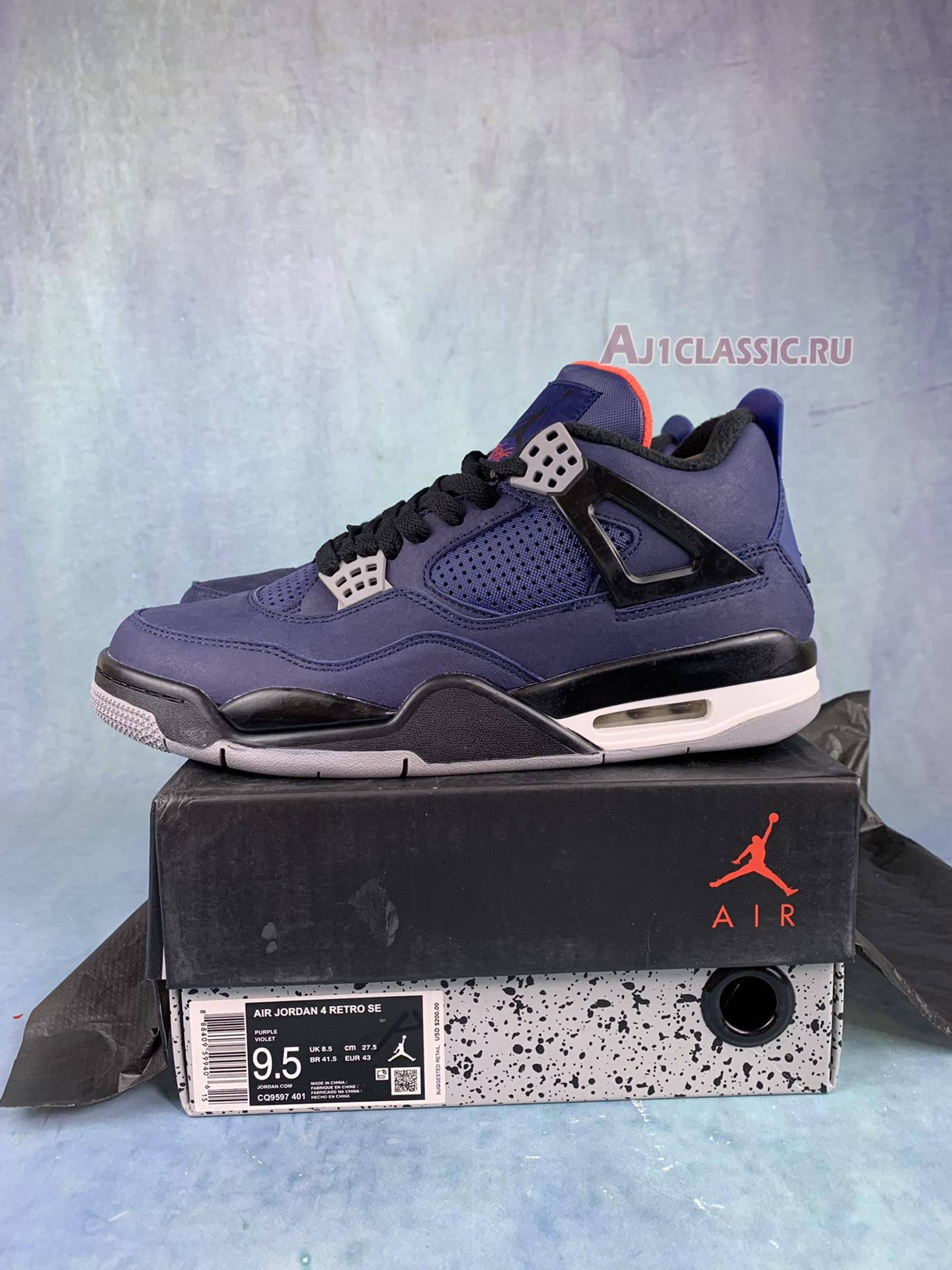 New Air Jordan 4 Winter "Loyal Blue" CQ9597-401-2 Shoes