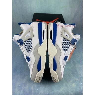 Air Jordan 4 Retro Military Blue 308497-105-2 White/Military Blue-Ntrl Grey Sneakers