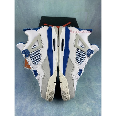 Air Jordan 4 Retro Military Blue 308497-105-2 White/Military Blue-Ntrl Grey Sneakers