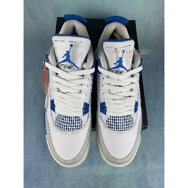 Air Jordan 4 Retro Military Blue 308497-105-2 White/Military Blue-Ntrl Grey Sneakers